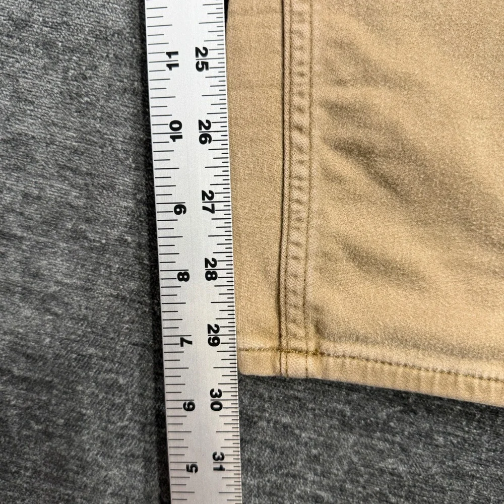 Banana Republic Mens Traveler‎ Pants 32x34 Tan Khaki Straight Leg Stretch Cotton